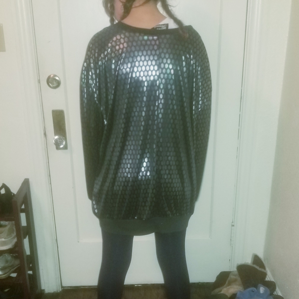 Silver Threads shimmery long-sleeve shirt